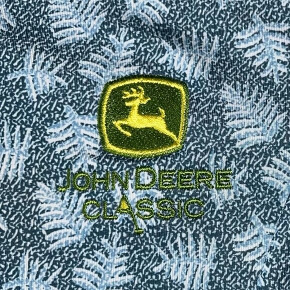 FootJoy Shadow Palm Men's XL Polo John Deere Classic Deere Run Golf Shirt - Picture 2 of 10